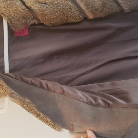 Rabbit fur Juliette Longuet size small. Shades of brown. - Picture 6 of 8